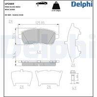 DELPHI LP2069 Bremsbelagsatz, Scheibenbremse