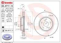 BREMBO 09A71711 Bremsscheibe