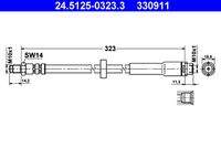 ATE 24512503233 Bremsschlauch