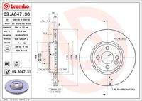 BREMBO 09A04731 Bremsscheibe