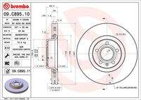 BREMBO 09C89511 Bremsscheibe