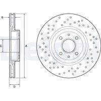 DELPHI BG4943C Bremsscheibe