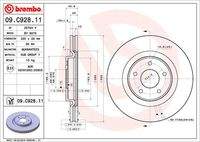 BREMBO 09C92811 Bremsscheibe