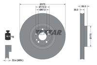 TEXTAR 92346705 Bremsscheibe