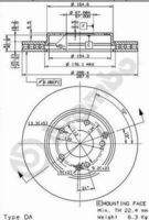 BREMBO 09841111 Bremsscheibe