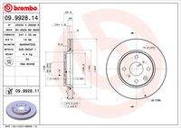 BREMBO 09992811 Bremsscheibe