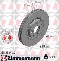 ZIMMERMANN 285352420 Bremsscheibe