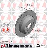 ZIMMERMANN 320381620 Bremsscheibe