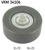 SKF VKM34106 Umlenk-/Führungsrolle, Keilrippenriemen