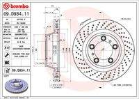 BREMBO 09D93411 Bremsscheibe