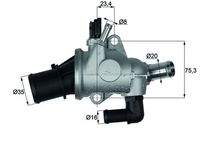 MAHLE TI17488 Thermostat, Kühlmittel