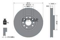 TEXTAR 92232405 Bremsscheibe