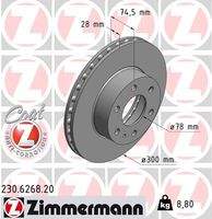 ZIMMERMANN 230626820 Bremsscheibe