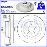 DELPHI BG5108C Bremsscheibe