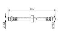 BOSCH 1987481168 Bremsschlauch