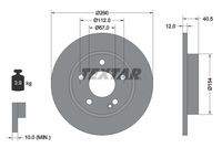 TEXTAR 92091203 Bremsscheibe