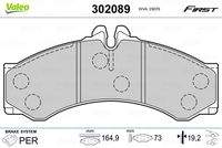 VALEO 302089 Bremsbelagsatz, Scheibenbremse