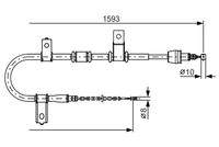 BOSCH 1987482224 Seilzug, Feststellbremse