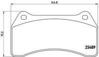 BREMBO P36014 Bremsbelagsatz, Scheibenbremse