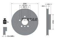 TEXTAR 92279203 Bremsscheibe