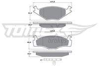 TOMEX Brakes TX1053 Bremsbelagsatz, Scheibenbremse