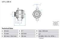 BOSCH 0986049970 Generator