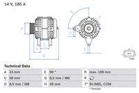 BOSCH 0986083560 Generator