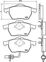 BREMBO P85060 Bremsbelagsatz, Scheibenbremse