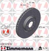 ZIMMERMANN 450521252 Bremsscheibe
