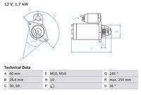 BOSCH 0986021320 Starter