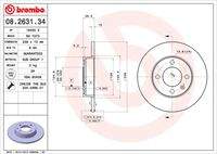 BREMBO 08263134 Bremsscheibe