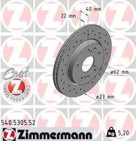 ZIMMERMANN 540530552 Bremsscheibe