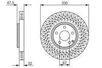 BOSCH 0986479334 Bremsscheibe