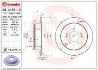 BREMBO 08A44611 Bremsscheibe