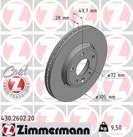 ZIMMERMANN 430260220 Bremsscheibe