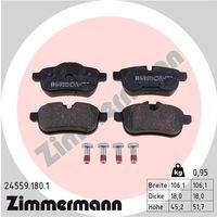 ZIMMERMANN 245591801 Bremsbelagsatz, Scheibenbremse