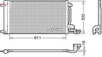 DENSO DCN02034 Kondensator, Klimaanlage