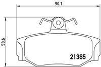 BREMBO P86009 Bremsbelagsatz, Scheibenbremse