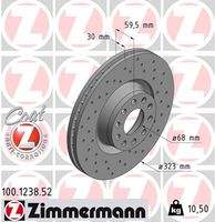 ZIMMERMANN 100123852 Bremsscheibe