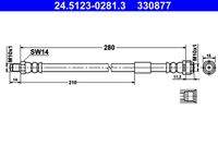 ATE 24512302813 Bremsschlauch