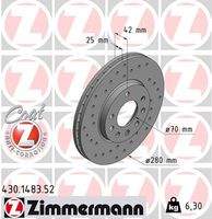 ZIMMERMANN 430148352 Bremsscheibe