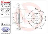 BREMBO 09A14841 Bremsscheibe