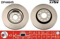 TRW DF4464S Bremsscheibe