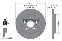 TEXTAR 92138200 Bremsscheibe