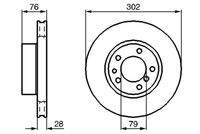 BOSCH 0986478317 Bremsscheibe