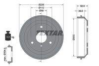 TEXTAR 94035600 Bremstrommel