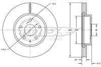 TOMEX Brakes TX7277 Bremsscheibe