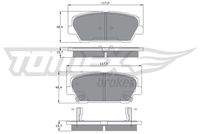 TOMEX Brakes TX1745 Bremsbelagsatz, Scheibenbremse