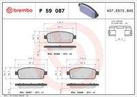 BREMBO P59087 Bremsbelagsatz, Scheibenbremse