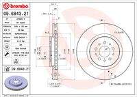 BREMBO 09684321 Bremsscheibe